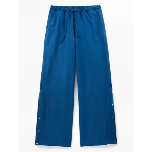 Athleta MVP Snap Pant Maritime Blue Small Petite new with tags track pant - Picture 3 of 9
